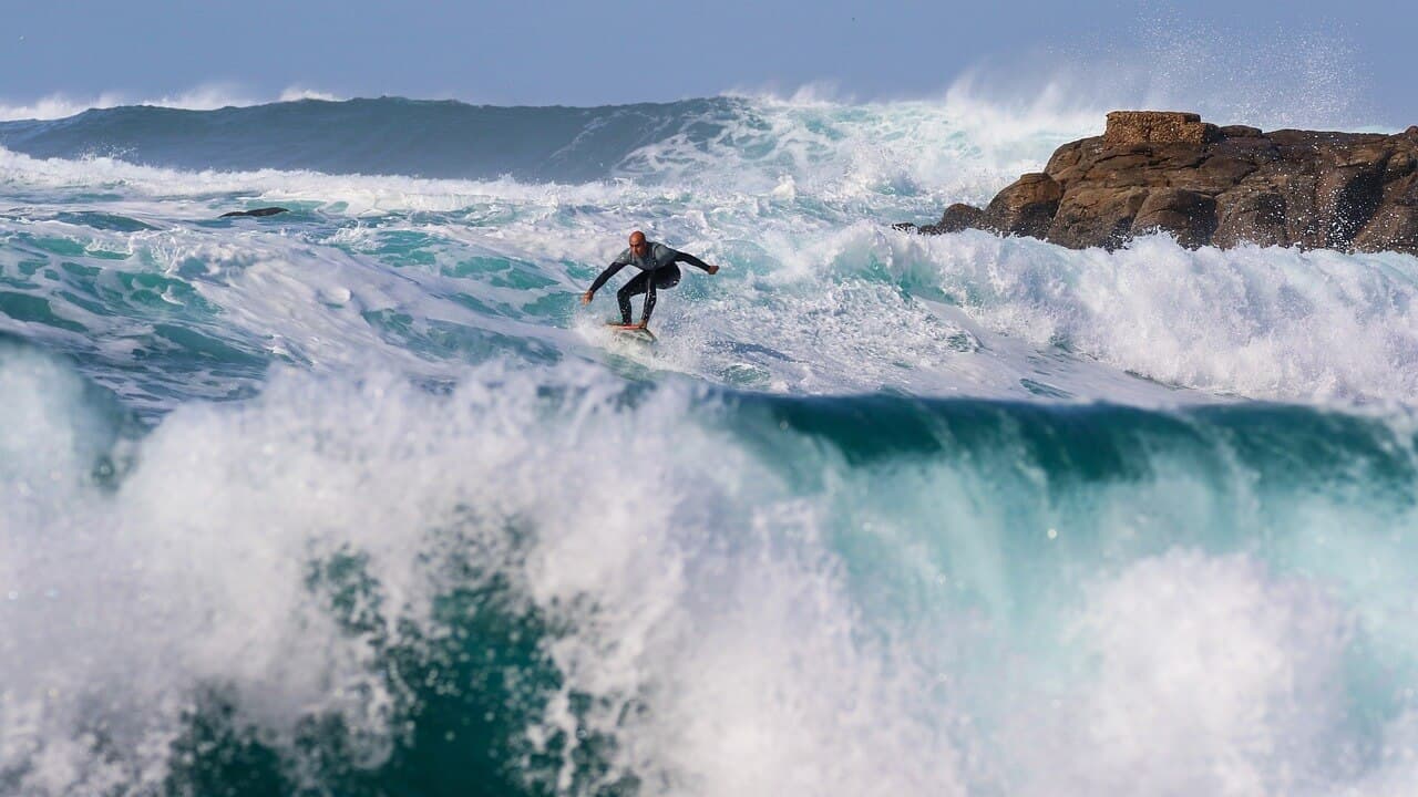 North Shore Beach surfer on Oahu